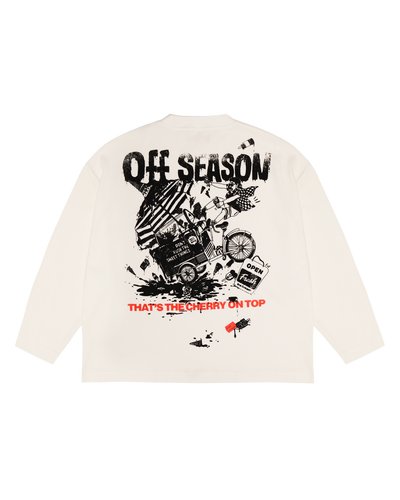 CHERRY ON TOP WAFFLE LONG SLEEVE TEE