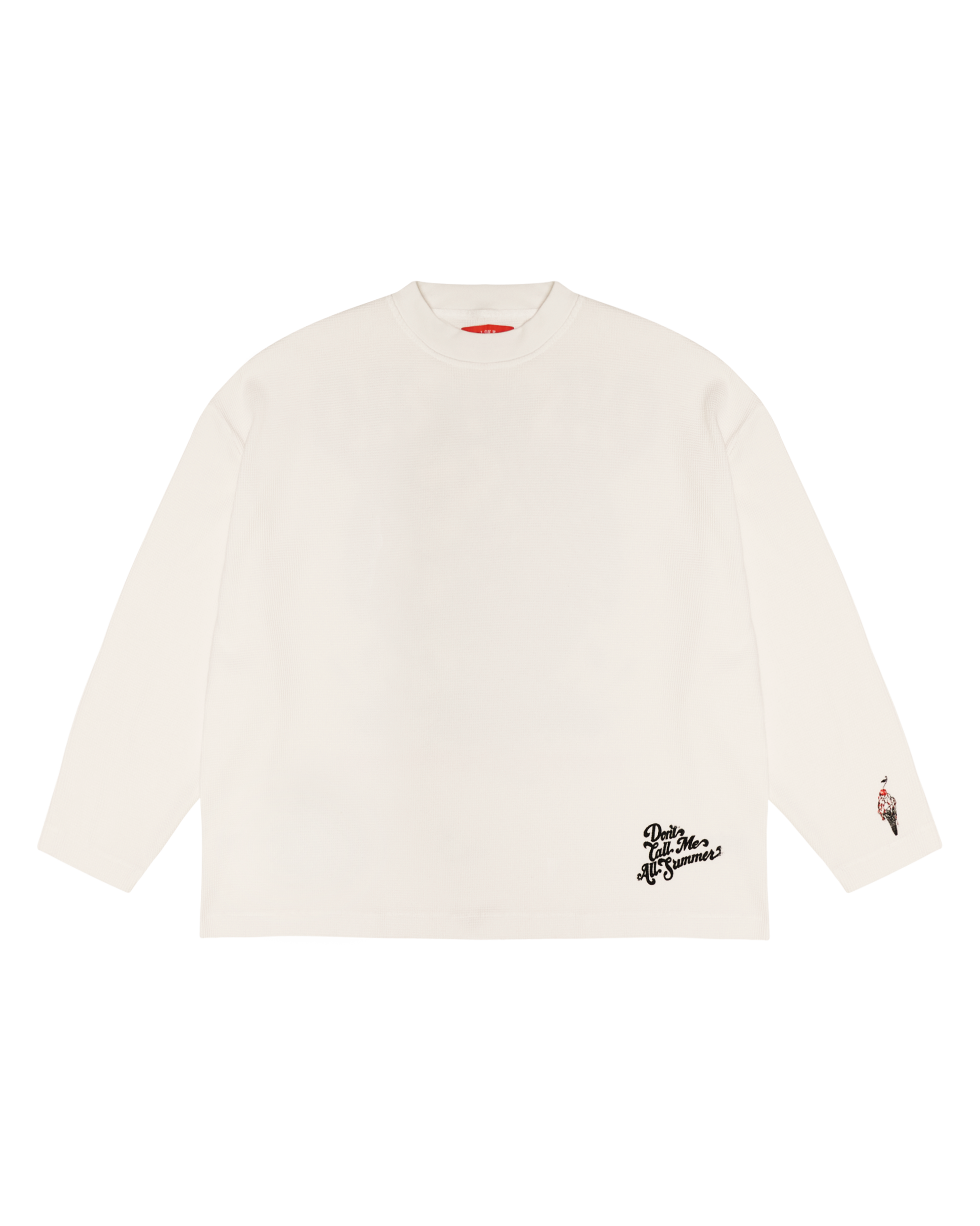 CHERRY ON TOP WAFFLE LONG SLEEVE TEE