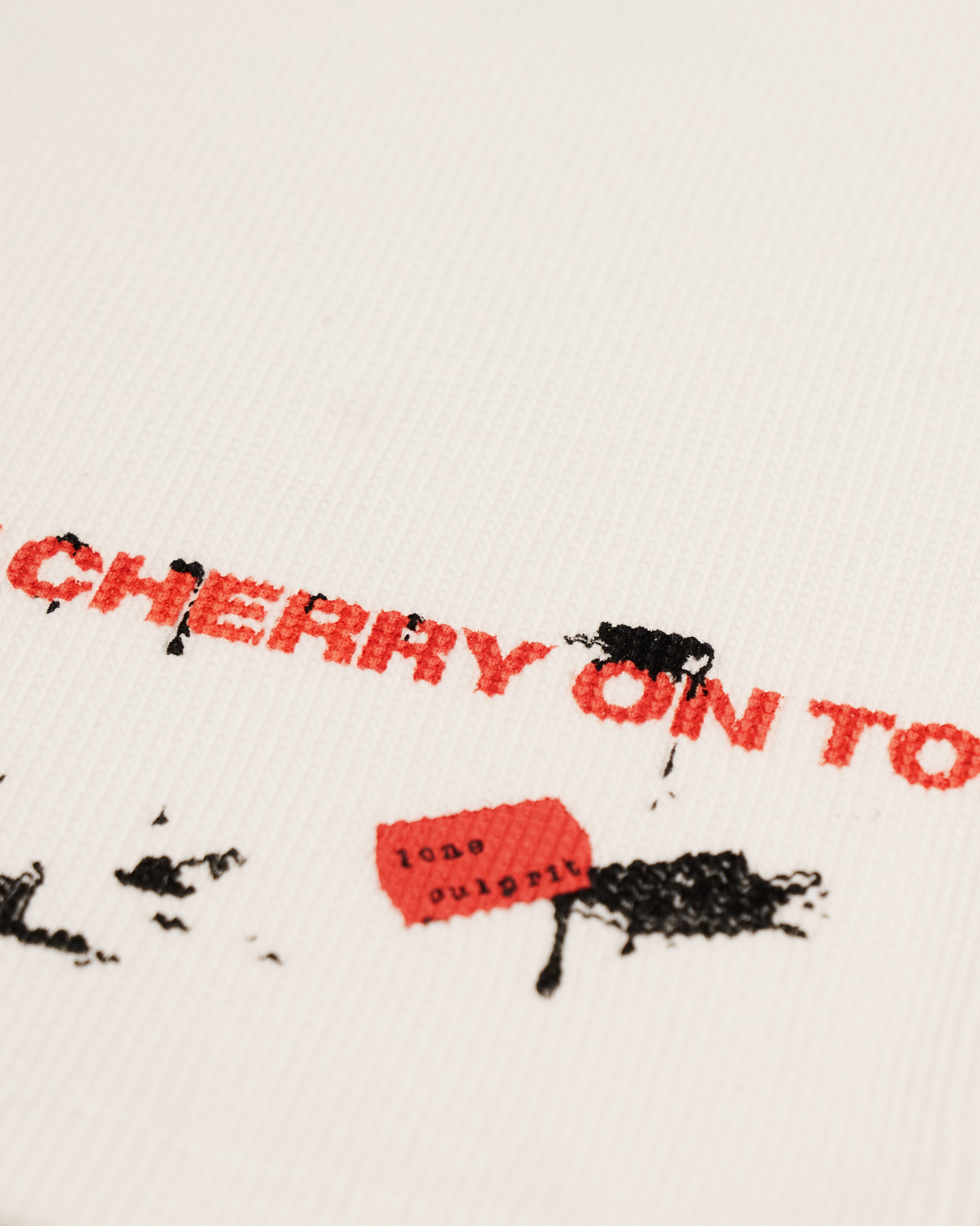 CHERRY ON TOP WOMENS WAFFLE VEST
