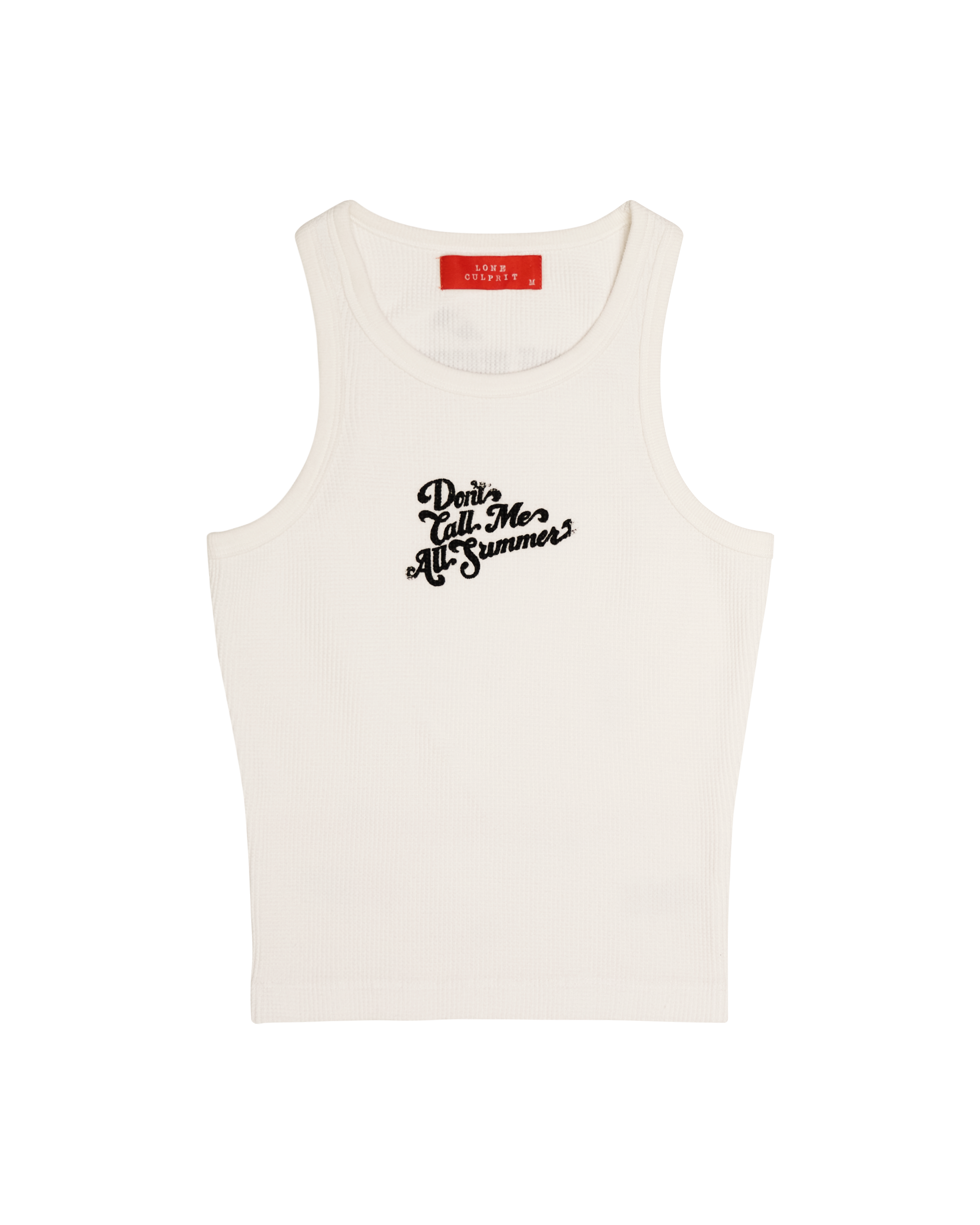 CHERRY ON TOP WOMENS WAFFLE VEST