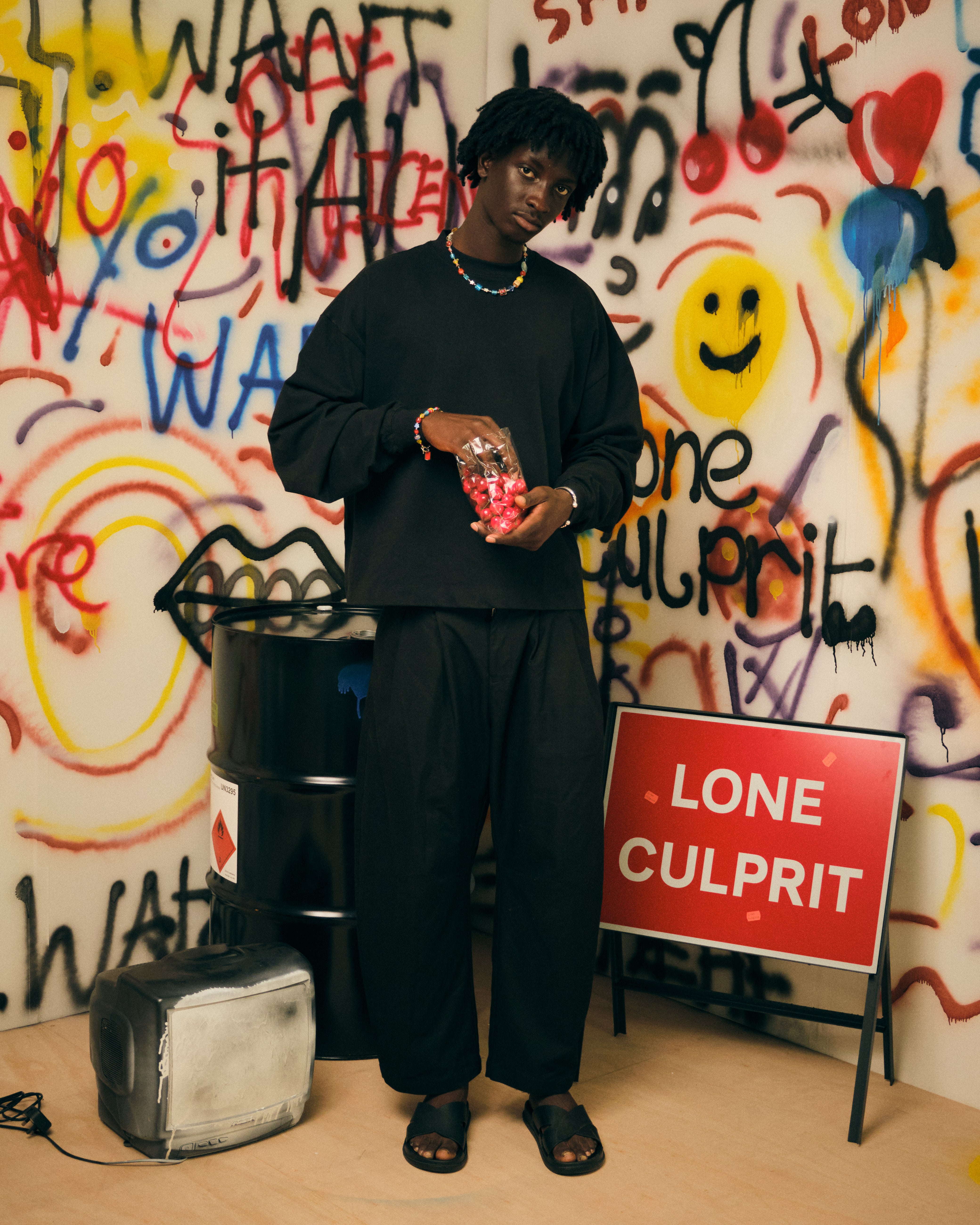 LICENSED LONG SLEEVE TEE - BLACK – Lone Culprit