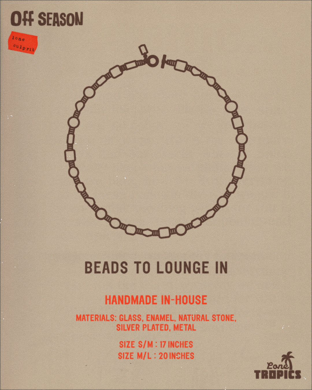 BEADS TO LOUNGE IN